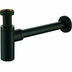 PAFFONIRUBINETTERIA Siphon Décoratif 1 1/4 Pour Lavabo Paffoni ZACC240 | Noir Mat - Noir Mat