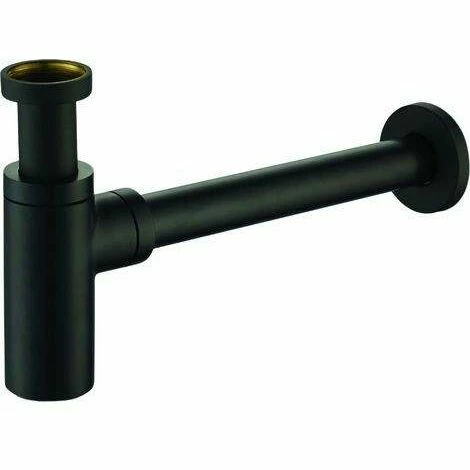 PAFFONIRUBINETTERIA Siphon Décoratif 1 1/4 Pour Lavabo Paffoni ZACC240 | Noir Mat - Noir Mat 2 PAFFONIRUBINETTERIA Siphon Décoratif 1 1/4 Pour Lavabo Paffoni ZACC240 | Noir Mat - Noir Mat