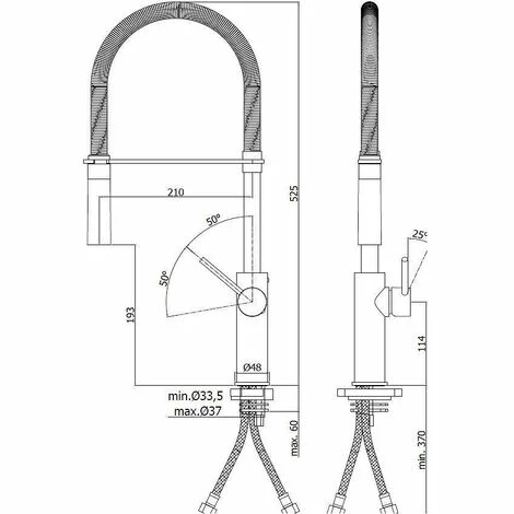 Paffoni Mitigeur Pour évier De Cuisine - (LIG179CR) 4 Paffoni Mitigeur Pour évier De Cuisine - (LIG179CR) – Image 2