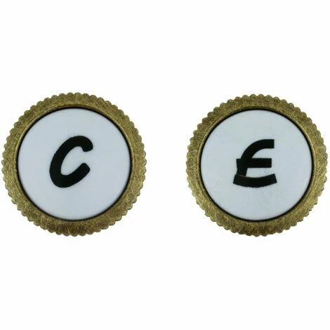 PAFFONIRUBINETTERIA Paire De Plaques De Rechange Chaud-froid Pour Poignée IRIS Paffoni ZPLA001 | Bronze - Bronze 3 PAFFONIRUBINETTERIA Paire De Plaques De Rechange Chaud-froid Pour Poignée IRIS Paffoni ZPLA001 | Bronze - Bronze