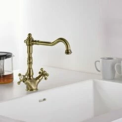 Robinet Mélangeur Rétro Bronze Paffoni BELINDA - Vieux Bronze -HILTI Soldes 29411215 3