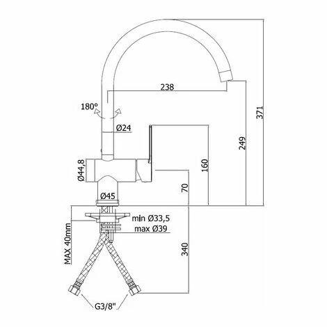 Robinet Paffoni RINGO Noir Mat - Noir 4 Robinet Paffoni RINGO Noir Mat - Noir – Image 2