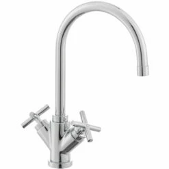 Paffoni Quattro Mélangeur De Lavabo XL En Col De Cygne, Chrome (QTV077)