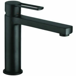 Paffoni Ringo West Mitigeur De Lavabo Avec Mousseur, Noir Mat (RIN074NO)
