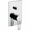 Paffoni Ringo West Set Façade De Douche 2 Sorties + Corps D'encastrement, Chrome (RIN015)