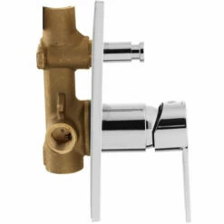 Paffoni Ringo West Set Façade De Douche 2 Sorties + Corps D'encastrement, Chrome (RIN015) -HILTI Soldes 35646585 3