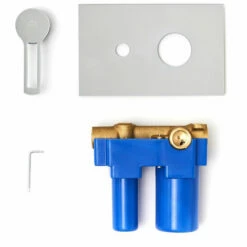 Paffoni Ringo West Set Façade De Douche 2 Sorties + Corps D'encastrement, Chrome (RIN015) -HILTI Soldes 35646585 5