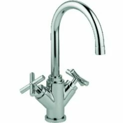Paffoni Quattro Mélangeur De Cuisine 3/8 Pouce Tuyau Flexible 1 Trou De Robinet Chrome Brillant - Chrome