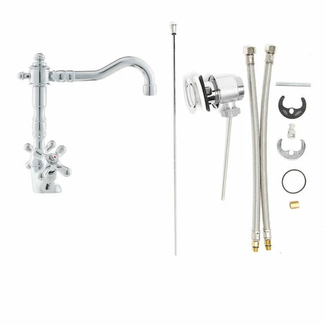 Paffoni Ricordi Mélangeur De Lavabo XL Avec Tirette Et Bonde, Design Vintage, Chrome (IR085) 7 Paffoni Ricordi Mélangeur De Lavabo XL Avec Tirette Et Bonde, Design Vintage, Chrome (IR085) – Image 5