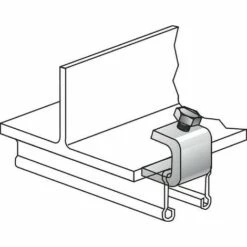 Hilti 304194 - Clip étau Galvanisé à Chaud MQT-C22-F - Pack De 10 - GRIS