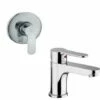 Miscelatore Per Lavabo E Incasso Doccia In Colore Cromo Paffoni KITBLU1 | Chromé - Chromé -HILTI Soldes 41951158 1