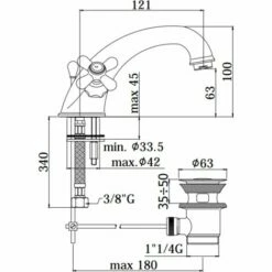 Mitigeur De Lavabo Paffoni Iris - Viola IRV065 - VLV065 Chromé - Viola - Vidage Automatique 11/4 - Chromé 7 Mitigeur De Lavabo Paffoni Iris - Viola IRV065 - VLV065 Chromé - Viola - Vidage Automatique 11/4 - Chromé -HILTI Soldes 4866353 3