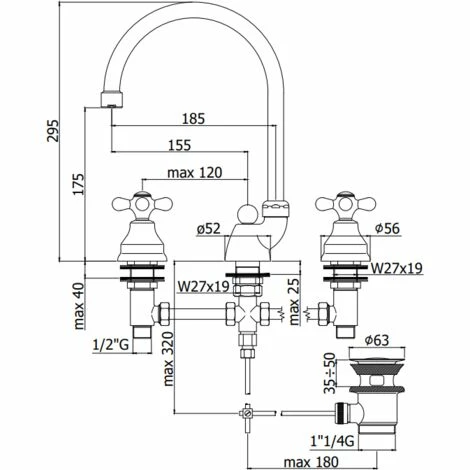 PAFFONIRUBINETTERIA Mélangeur Lavabo 3 Trous Paffoni Iris- Viola IRV057 - VLV057 | Chromé - Iris - Chromé 4 PAFFONIRUBINETTERIA Mélangeur Lavabo 3 Trous Paffoni Iris- Viola IRV057 - VLV057 | Chromé - Iris - Chromé – Image 2