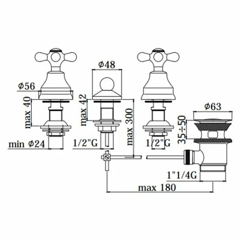 Mélangeur Bidet 3 Trous Paffoni Iris - Viola IRV116 - VLV116 Chromé - Iris - Chromé 4 Mélangeur Bidet 3 Trous Paffoni Iris - Viola IRV116 - VLV116 Chromé - Iris - Chromé – Image 2
