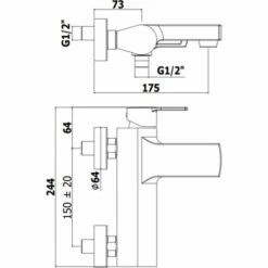 Mitigeur Bain-douche Duplex Paffoni RIN024 Chromé - RINGO - Chromé -HILTI Soldes 5008938 3