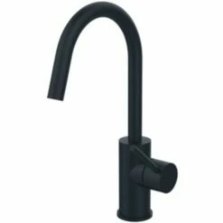 Paffoni Light Mitigeur De Lavabo Avec Bec Pivotant ø18, Sans Vidange. - Noir Mat