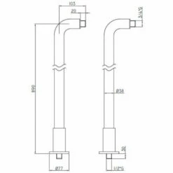 Paffoni Ricordi Mélangeur Pour Baignoire + Douchette 150mm Et Support + Raccordement Au Sol Pour Robinet De Baignoire, 2 Pièces, Chrome 7 Paffoni Ricordi Mélangeur Pour Baignoire + Douchette 150mm Et Support + Raccordement Au Sol Pour Robinet De Baignoire, 2 Pièces, Chrome -HILTI Soldes 55503073 3