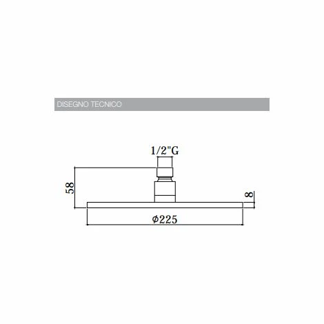 Pommeau De Douche Rond Ø 225 Mm En Laiton Inspectable Paffoni Light ZSOF074 Chromé - Chromé 4 Pommeau De Douche Rond Ø 225 Mm En Laiton Inspectable Paffoni Light ZSOF074 Chromé - Chromé – Image 2