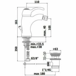 Mitigeur Bidet Avec Vidage 11/4 Paffoni Flavia FA135 Bronze - FLAVIA - Bronze 8 Mitigeur Bidet Avec Vidage 11/4 Paffoni Flavia FA135 Bronze - FLAVIA - Bronze -HILTI Soldes 5934129 3
